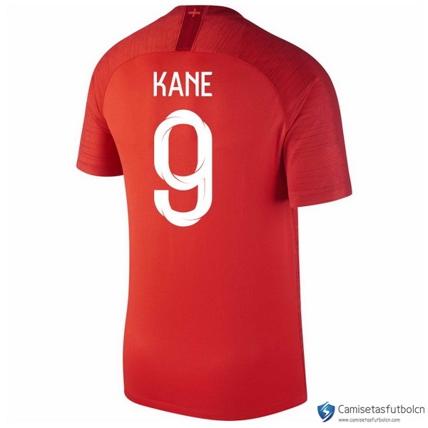 Camiseta Seleccion Inglaterra Segunda equipo Kane 2018 Rojo